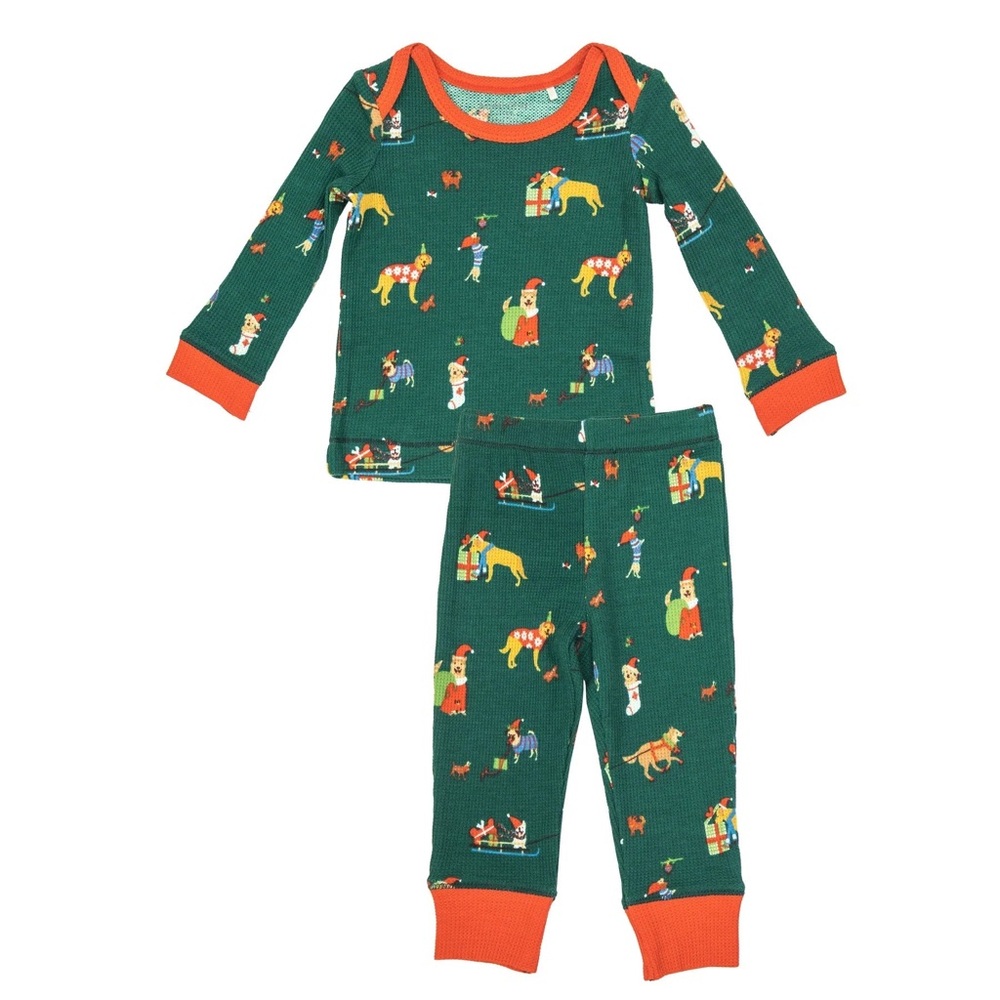 Angel Dear doggie holiday 2 pc pajamas size 6-12 months